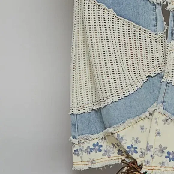 New POL Fall denim collection: “The Sissy” Patchwork Wide-Leg Regular Fit Jeans - Picture 3 of 4